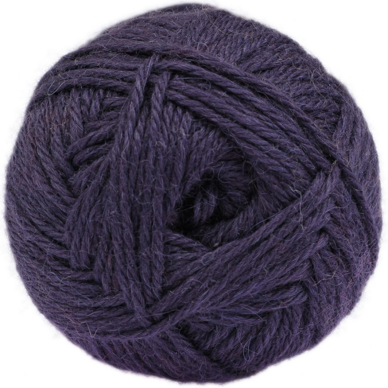 Violet Indigo - Baby lama/Mérinos - Bulky - 100 gr.