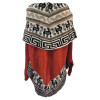 Pull poncho col haut Janq'u Uyu - laine d'alpaga