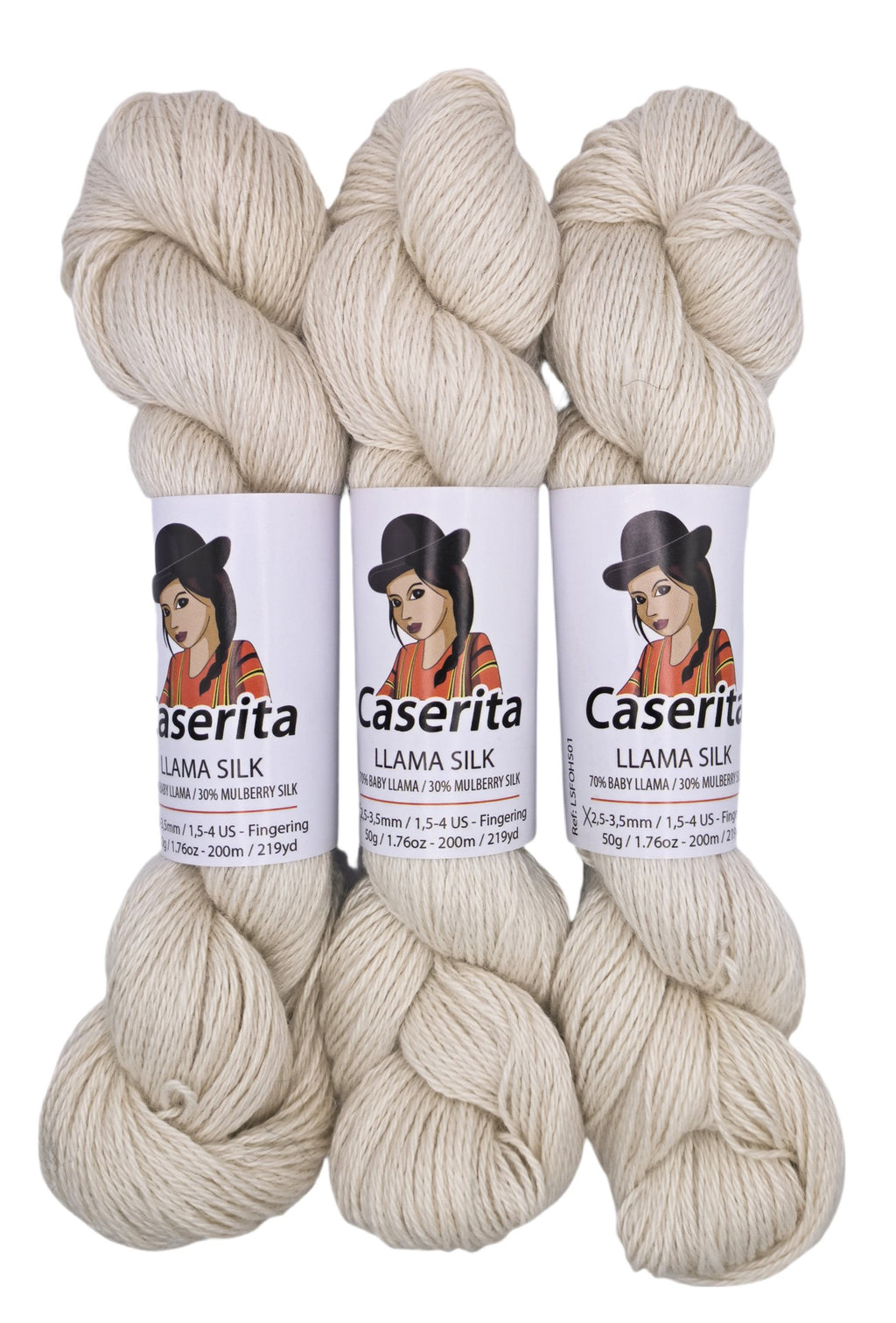 Blanco crudo - Baby llama y Seda - 50 gr./200 m.