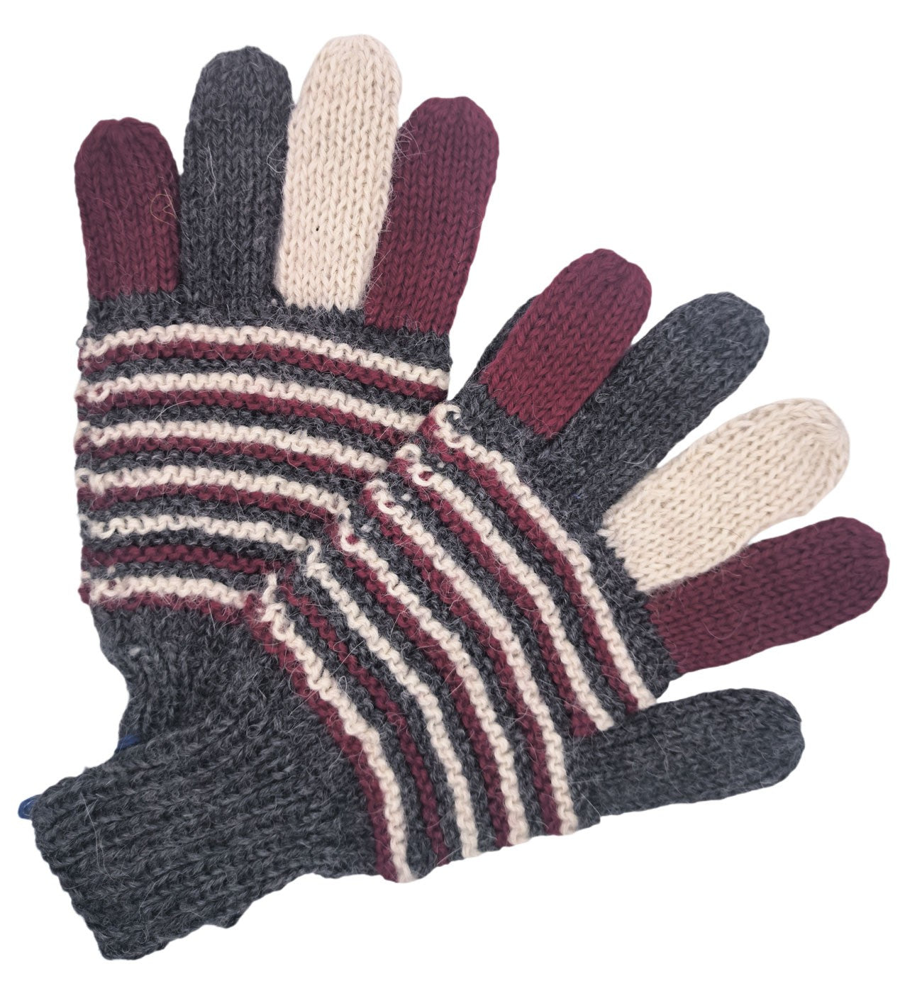 Talla M - Guantes coloridos - Tejidos a mano