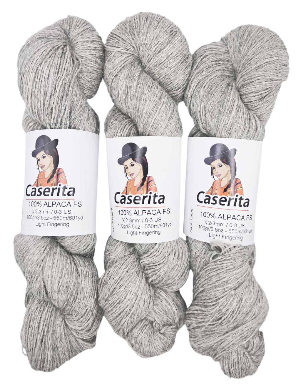 Gris claro - 100% Alpaca FS - 100 gr. / 550m