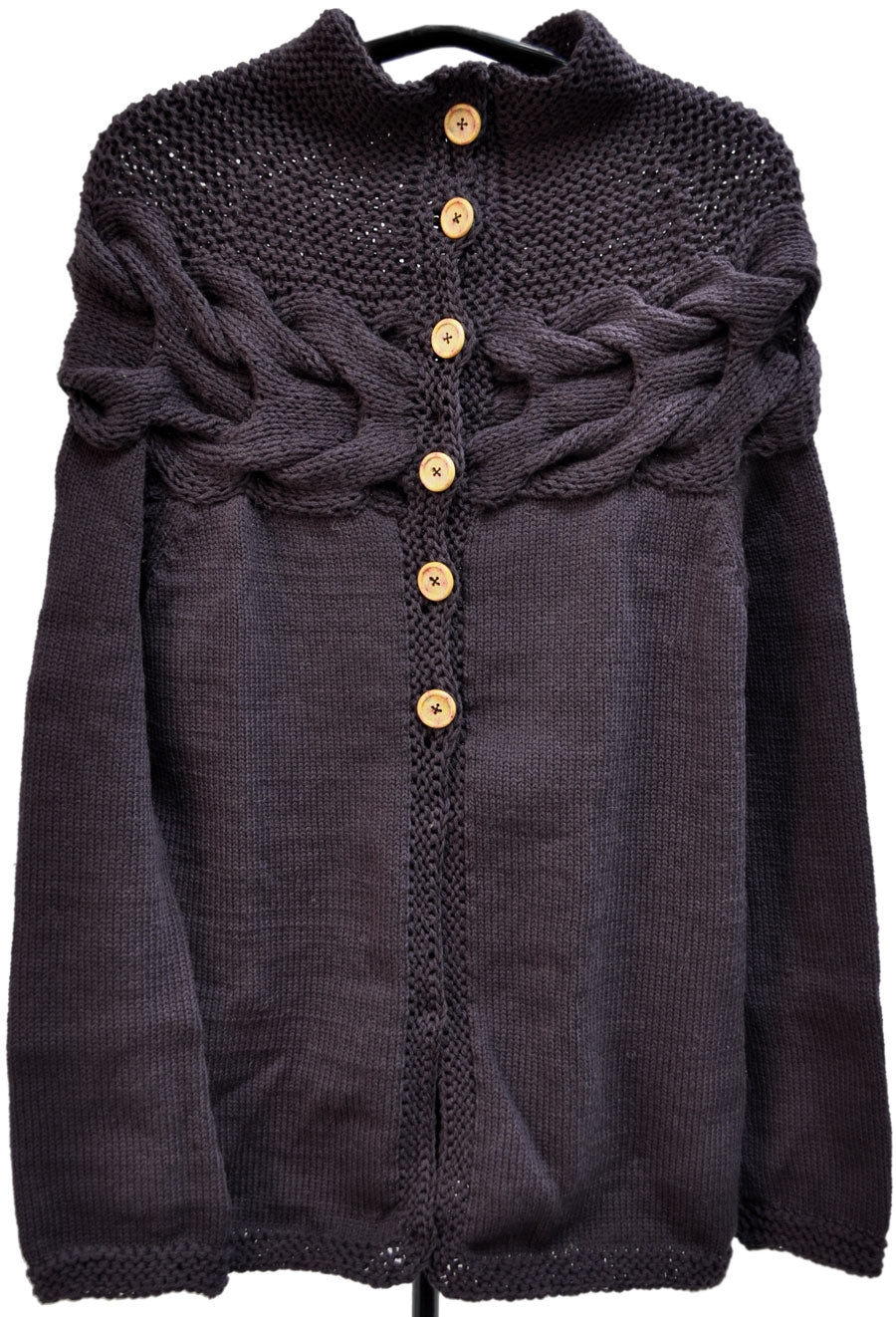 Sweater con Trenza - Lana de Oveja